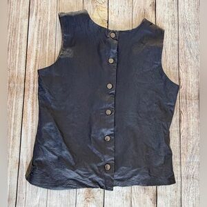 Cynthia Rowley 100% Leather Vest. Women’s Size L